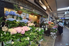 駅の中の花屋さん