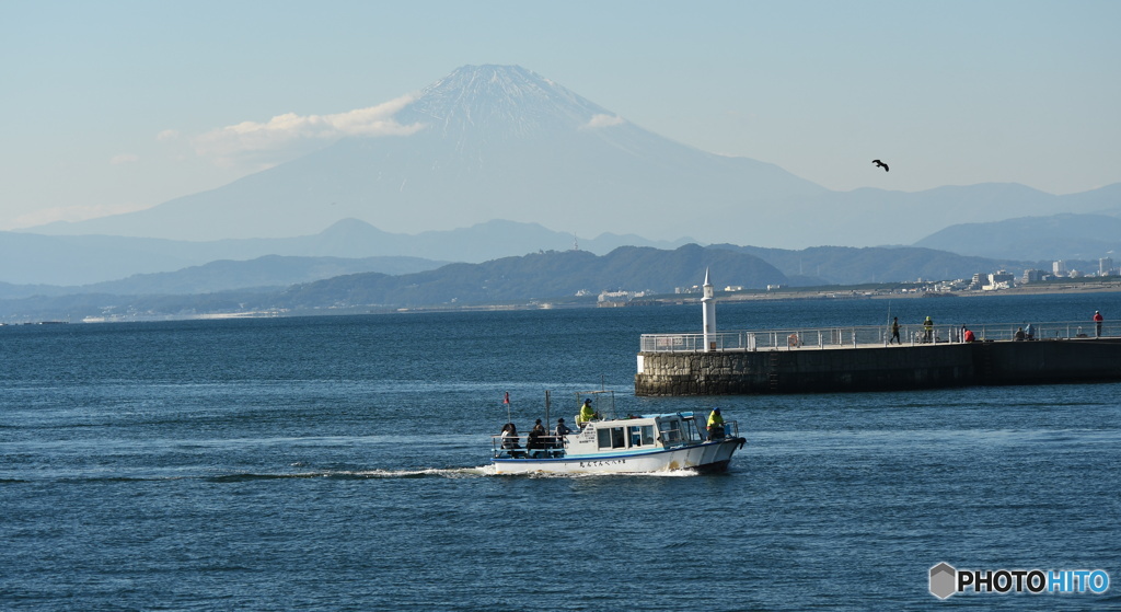 海と富士山