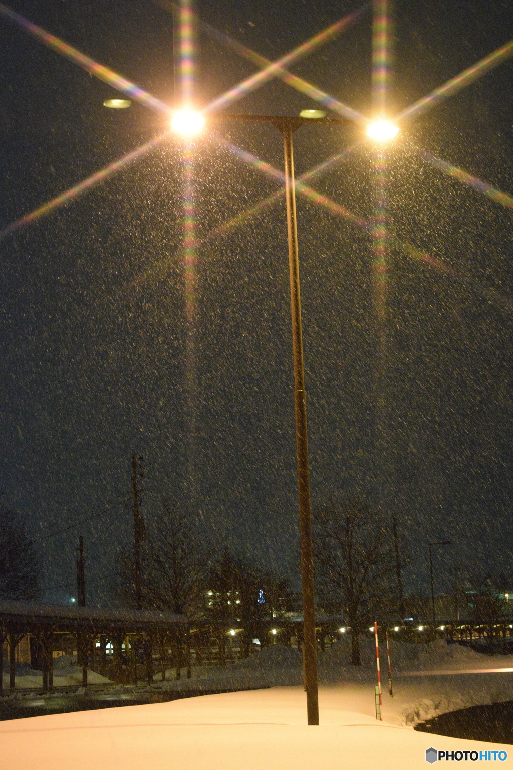 今夜は小雪です