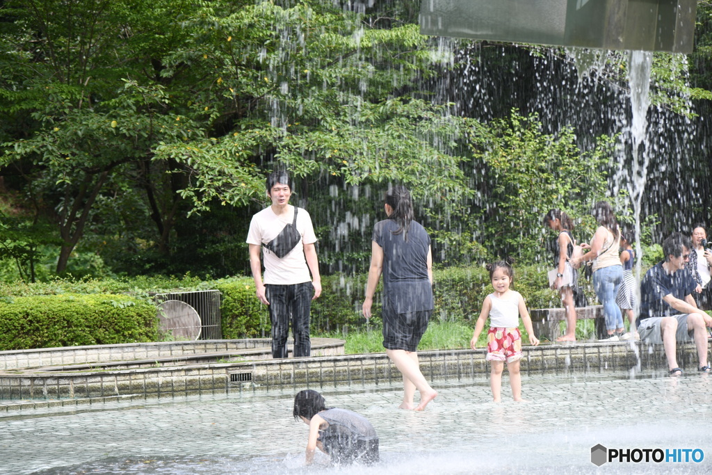 芹ヶ谷公園の噴水