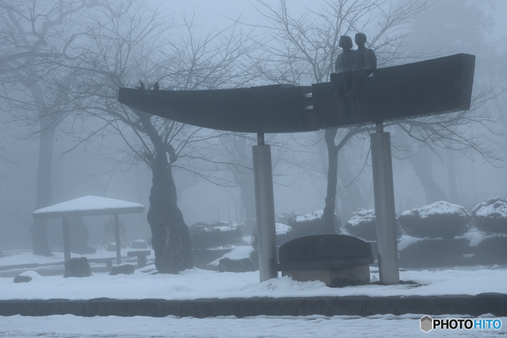 1月24日 霧の朝－２