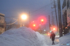 雪道、気を付けて歩いてね！