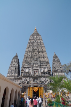 インド　ブッタ・ガヤのマハーボーディ寺院