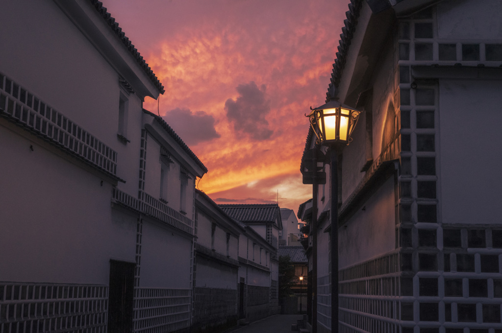 夏の夕暮れ