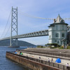 休日の明石海峡大橋