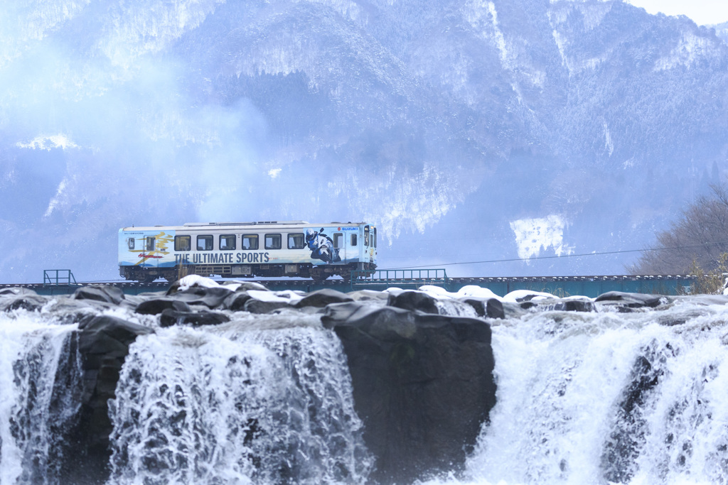 冬の若桜鉄道