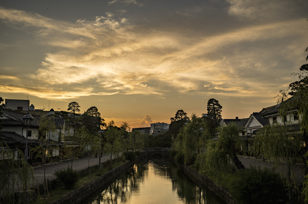 夏の夕暮れ