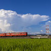 夏雲と汽車