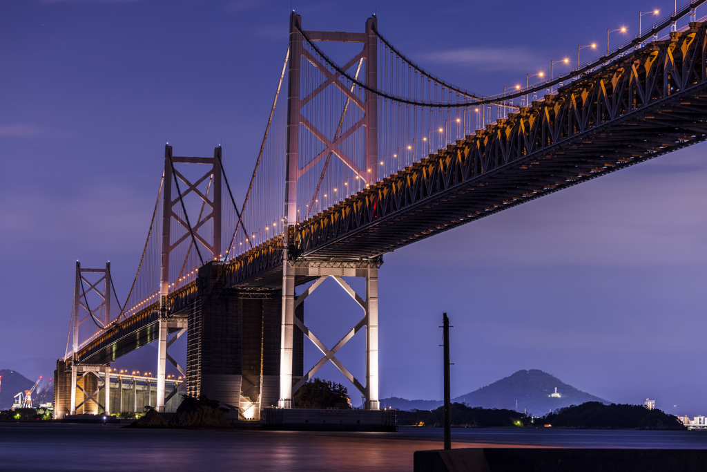 夜の北備讃瀬戸大橋