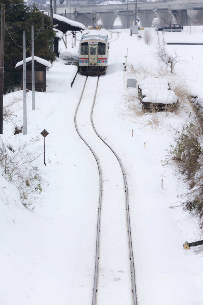 若桜鉄道の冬