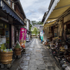 雨上がりの商店街