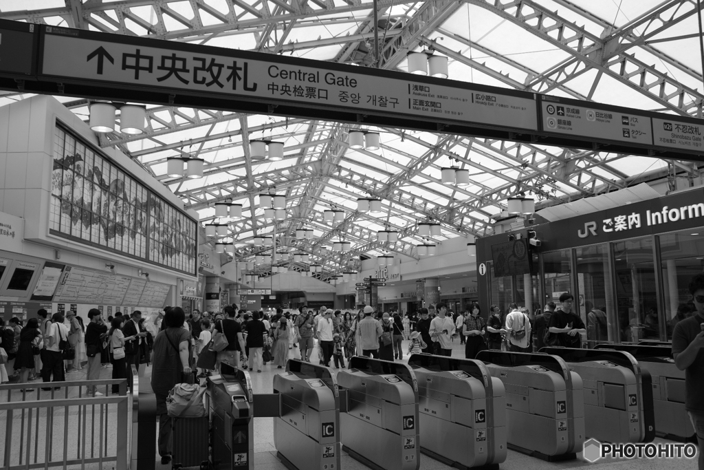 上野駅にて