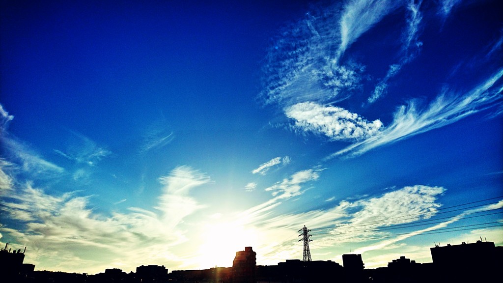 西の空17:30。