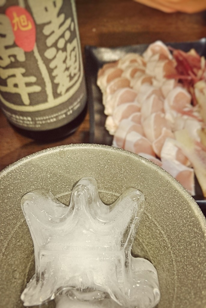 焼酎ロックで。
