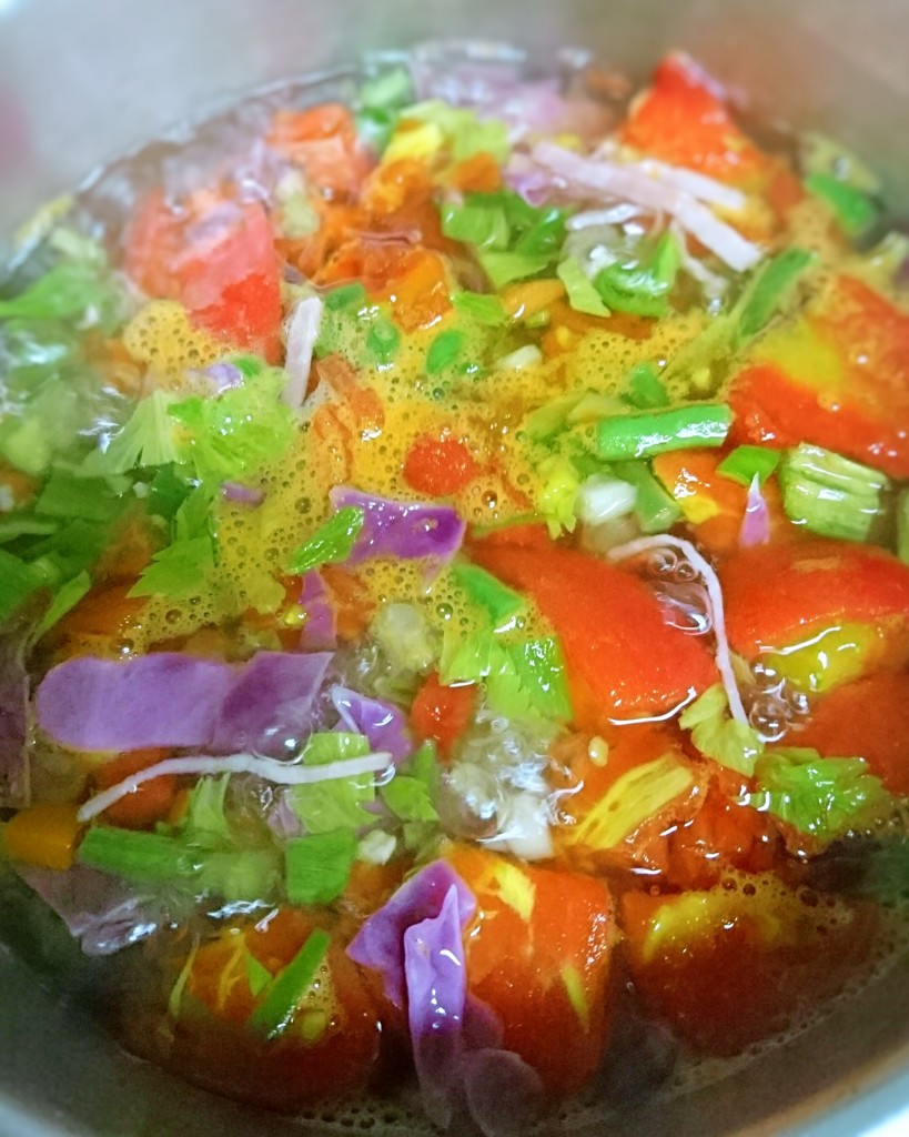 野菜スープ煮込みちゅう。