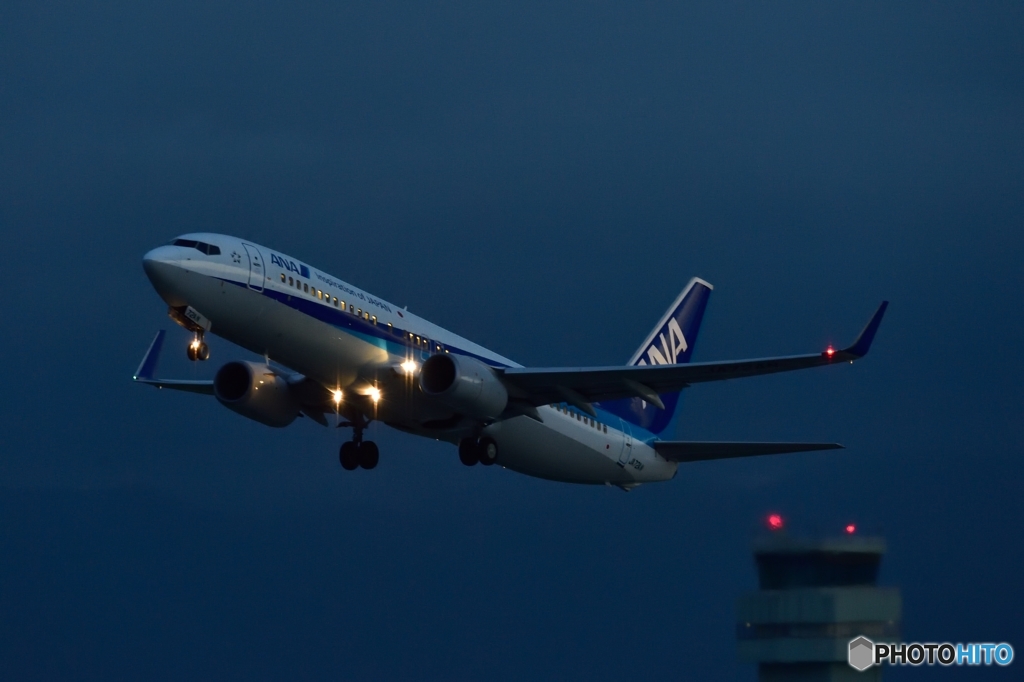 夜の空へ