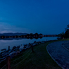 夕暮れ時の公園