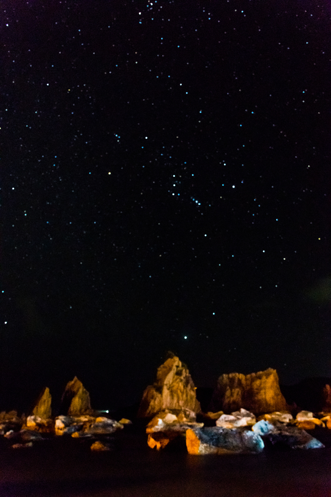 橋杭岩の星空