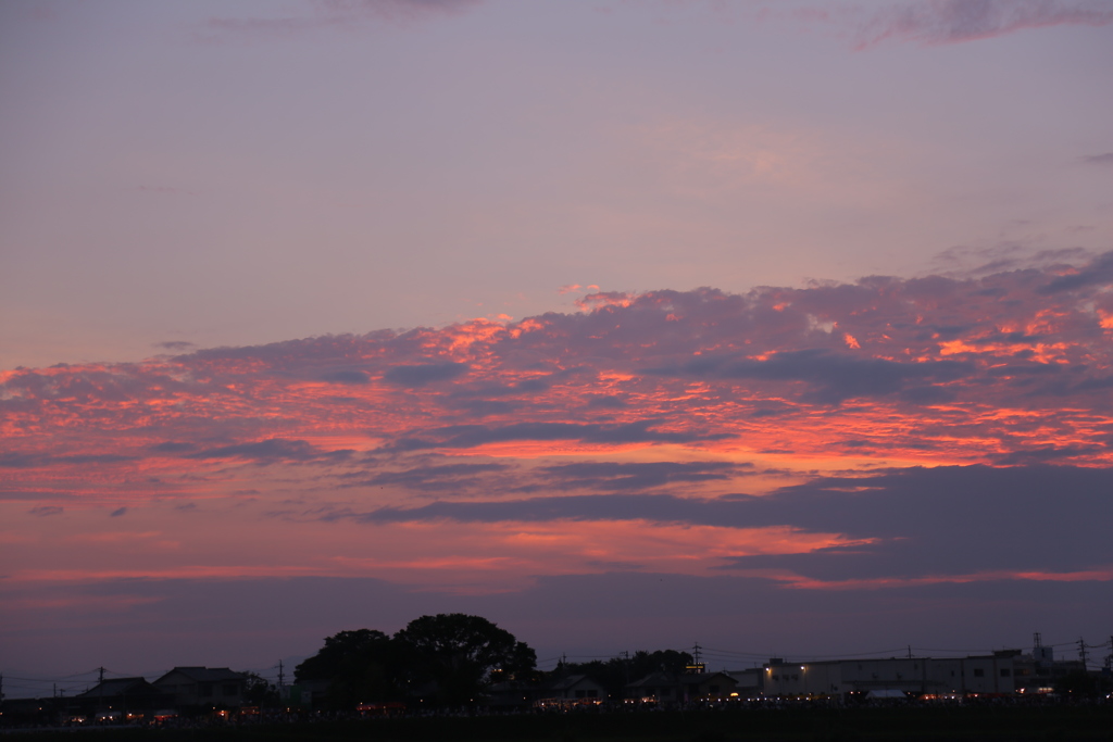 夕日