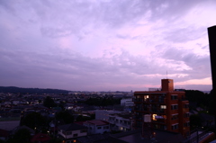 夕焼け（ベランダ）