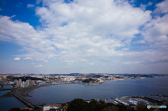 江ノ島からの街と空