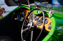  Front of the classic car.