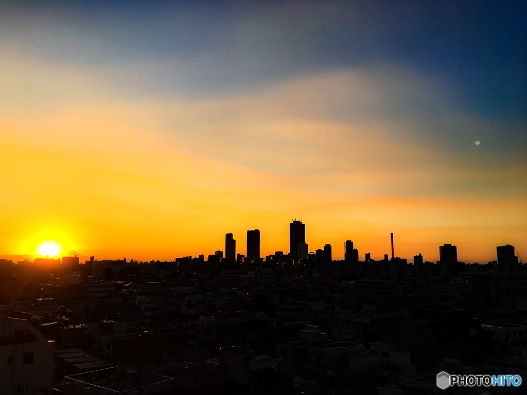 夕日