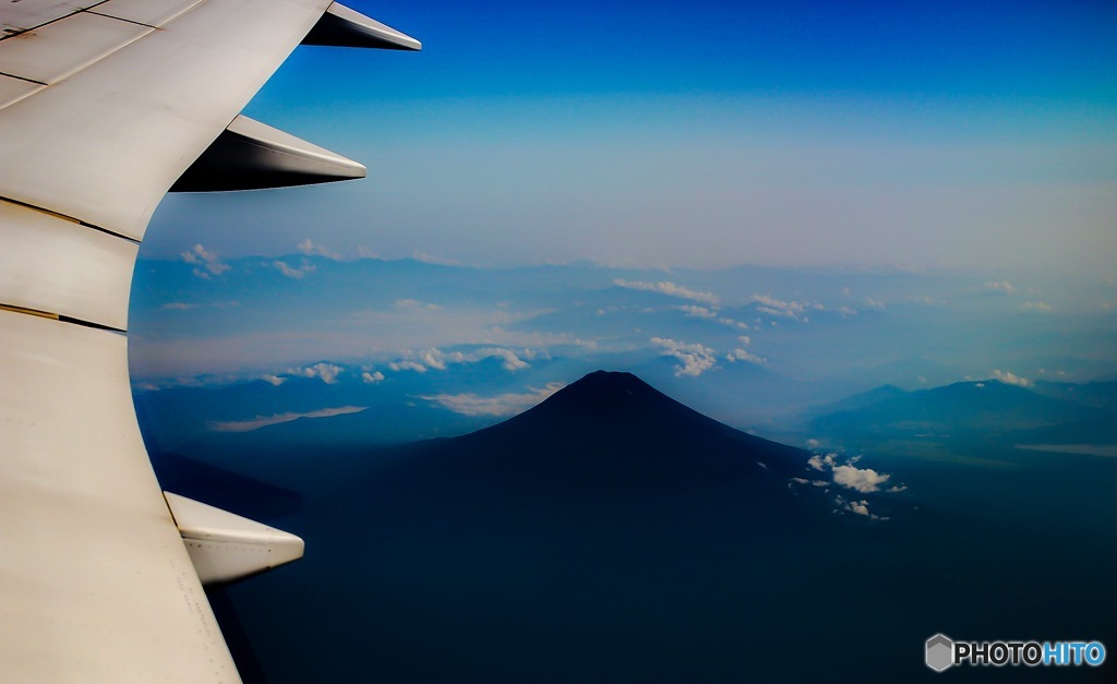 富士山を見下ろす