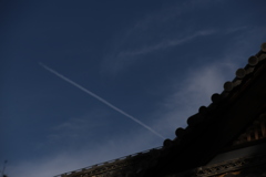 あっ飛行機雲