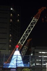 建設現場の富士山