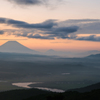 雄大な朝景