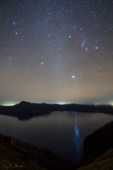 星と摩周湖