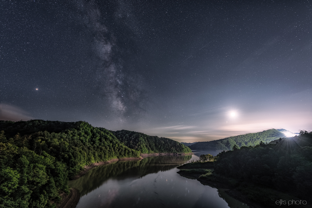 月夜の天の川2