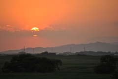 夕日