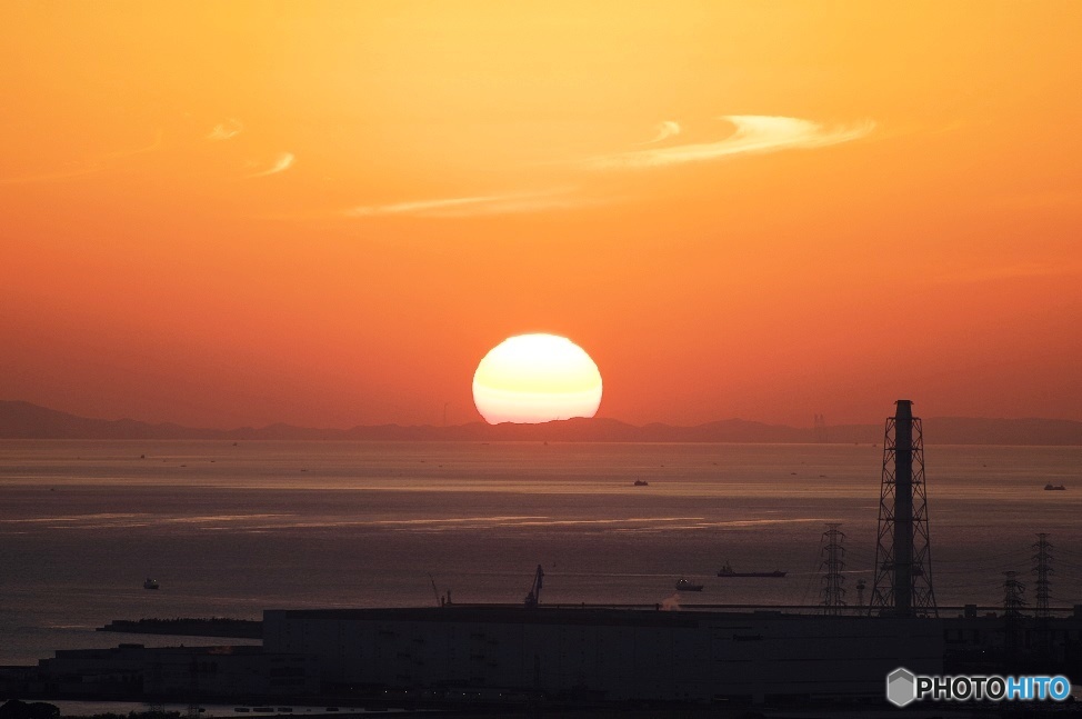 瀬戸内の夕陽