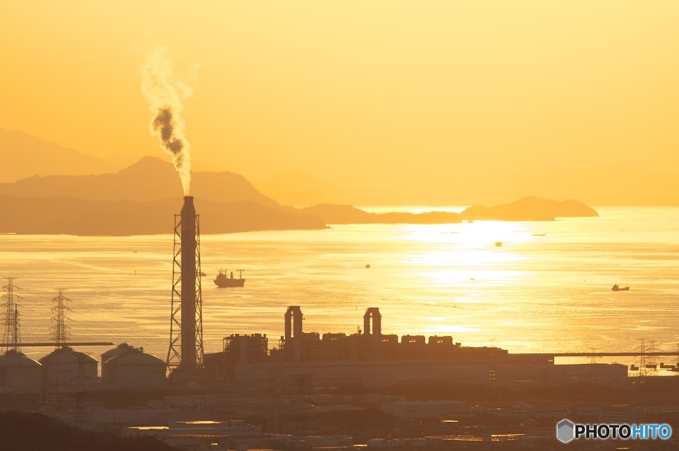 播磨灘夕景