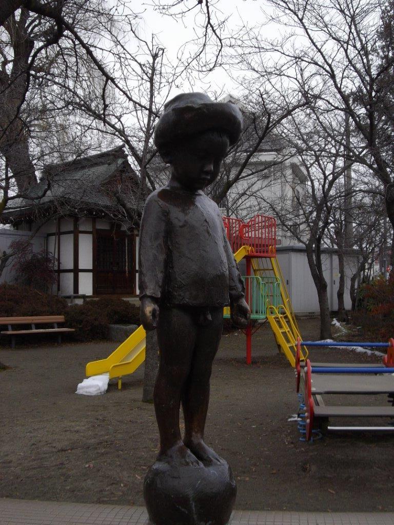 015　長野　柳川公園の少年像