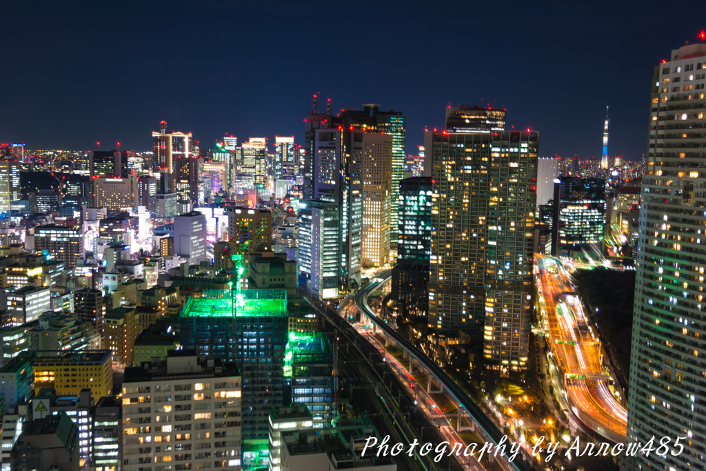 2018年1月9日　浜松町貿易センタービル夜景