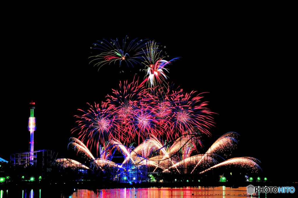 八景島シーパラダイスのニューイヤー花火D2x編２