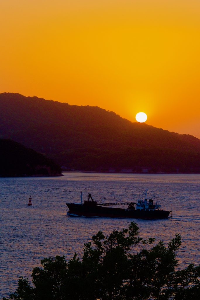 瀬戸の夕日