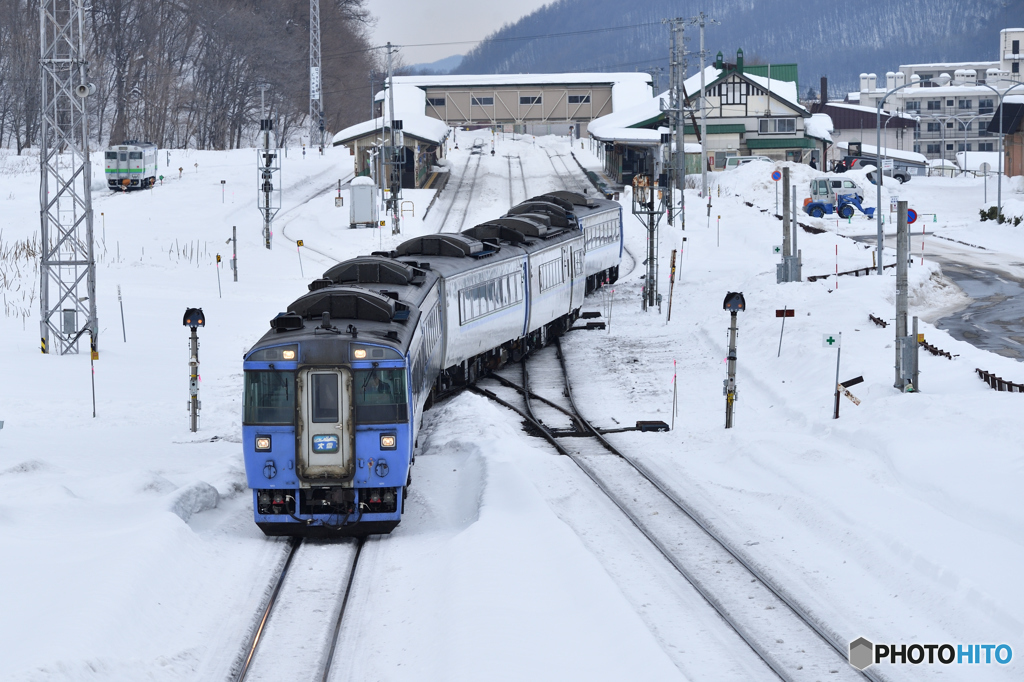遠軽駅発車！