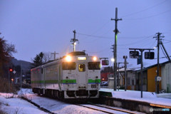 石狩月形駅 5 ～雪の朝～