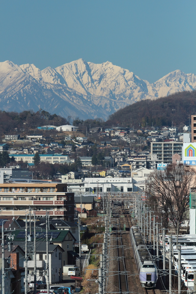 北アルプス遠望