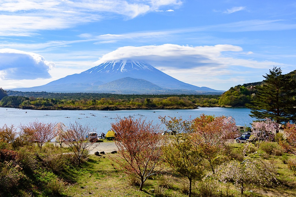 精進湖 春景色