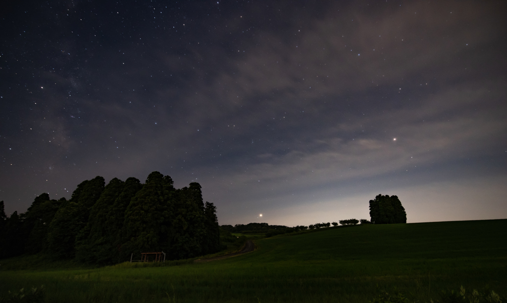 星と雲と草原Ⅱ