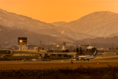 元日　富山空港