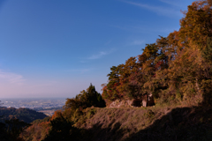 紅葉と富山平野