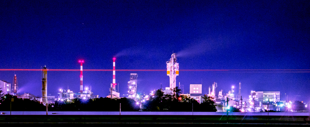 日産化学工場夜景1 (1 - 1)-7