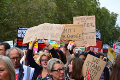 難民デモ in ロンドン