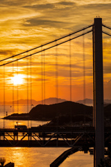 夕陽の橋